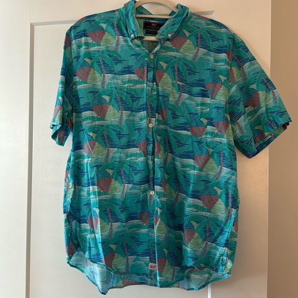 Vineyard Vines Shirts Vineyard Vines Beach Umbrella Short Sleeve